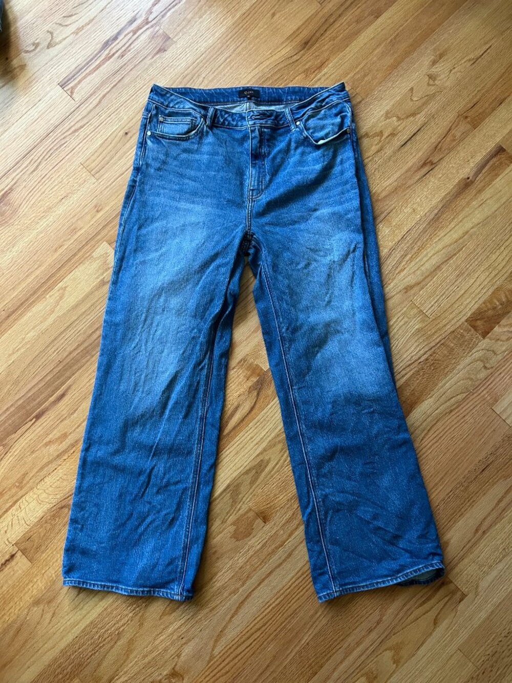 Quince | Size 33 Tall Bella Stretch Relaxed Straight Jeans